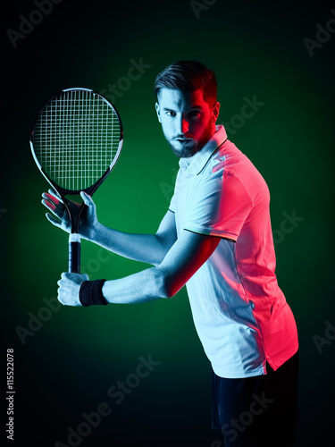 tennis player man isolated © snaptitude