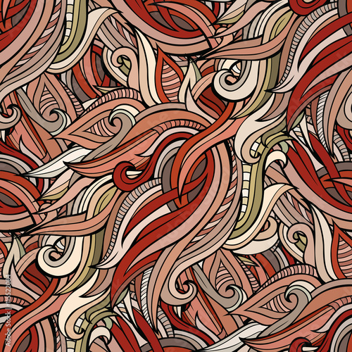 Vector seamless abstract nature pattern