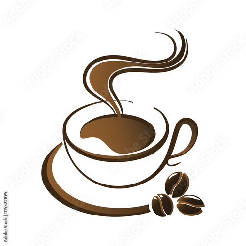 hot coffee cup vector