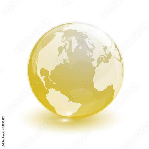 crystal glass ball for globus