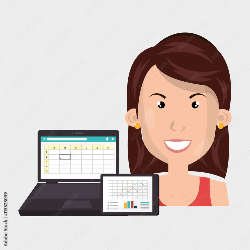people and technology isolated icon design, vector illustration graphic people and technology isolated icon design, vector illustration graphic