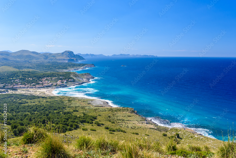 Cala Mesquida - beautiful coast of island Mallorca, Spain