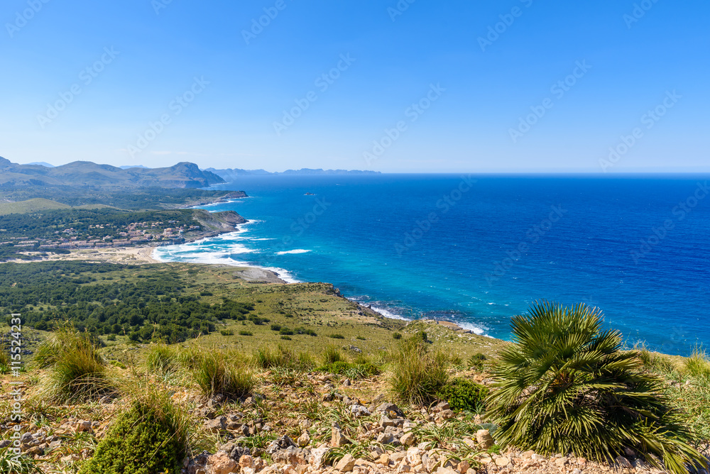 Cala Mesquida - beautiful coast of island Mallorca, Spain
