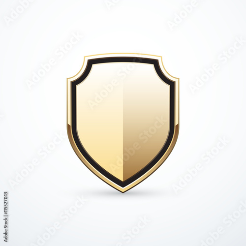 Vector gold shield