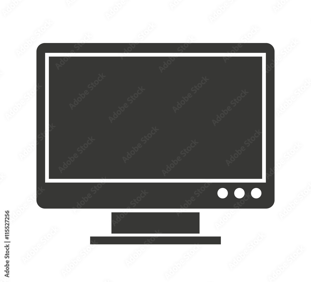 computer monitor isolated icon design computer monitor isolated icon design
