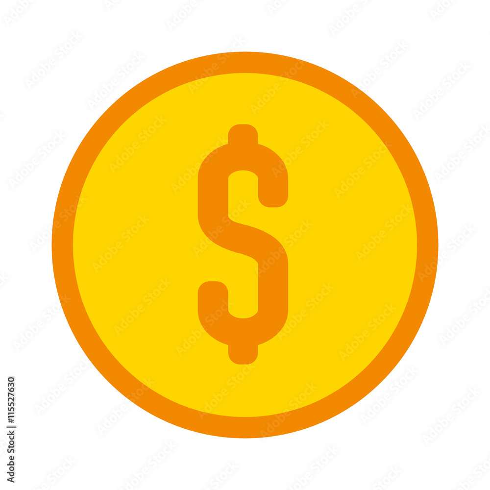 money coin isolated icon design money coin isolated icon design