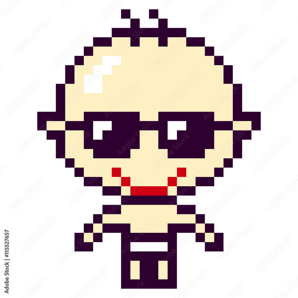 illustration design pixel art baby illustration design pixel art baby