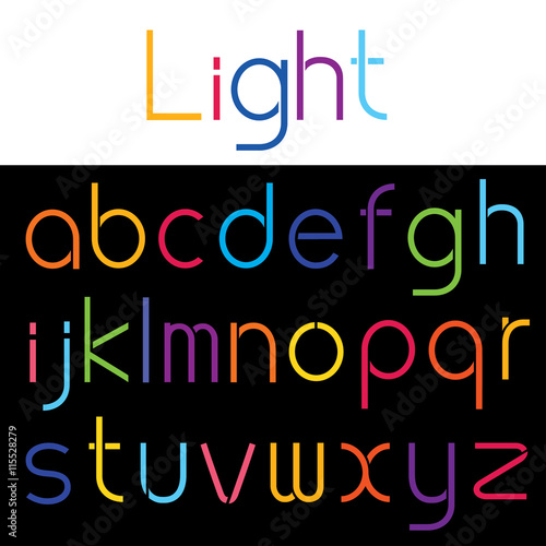 Abstract alphabet set