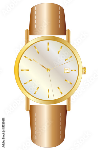 Classic luxury mechanic business style hand watches gold