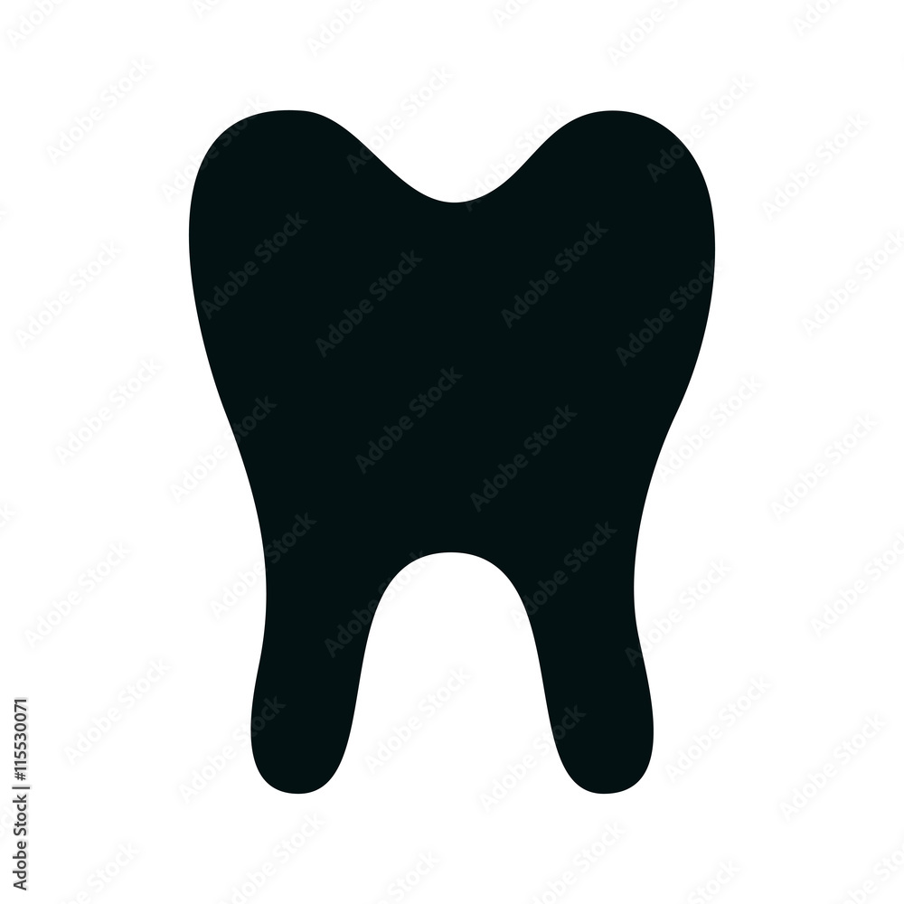 Medical dental healthcare isolated black icon with black and white colors, vector illustration. Medical dental healthcare isolated black icon with black and white colors, vector illustration.