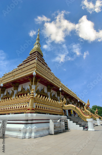 Buddist nine floor temple Wat Nhong Waeng Khonkaen Thailand photo