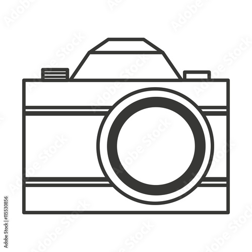 retro camera isolated icon design