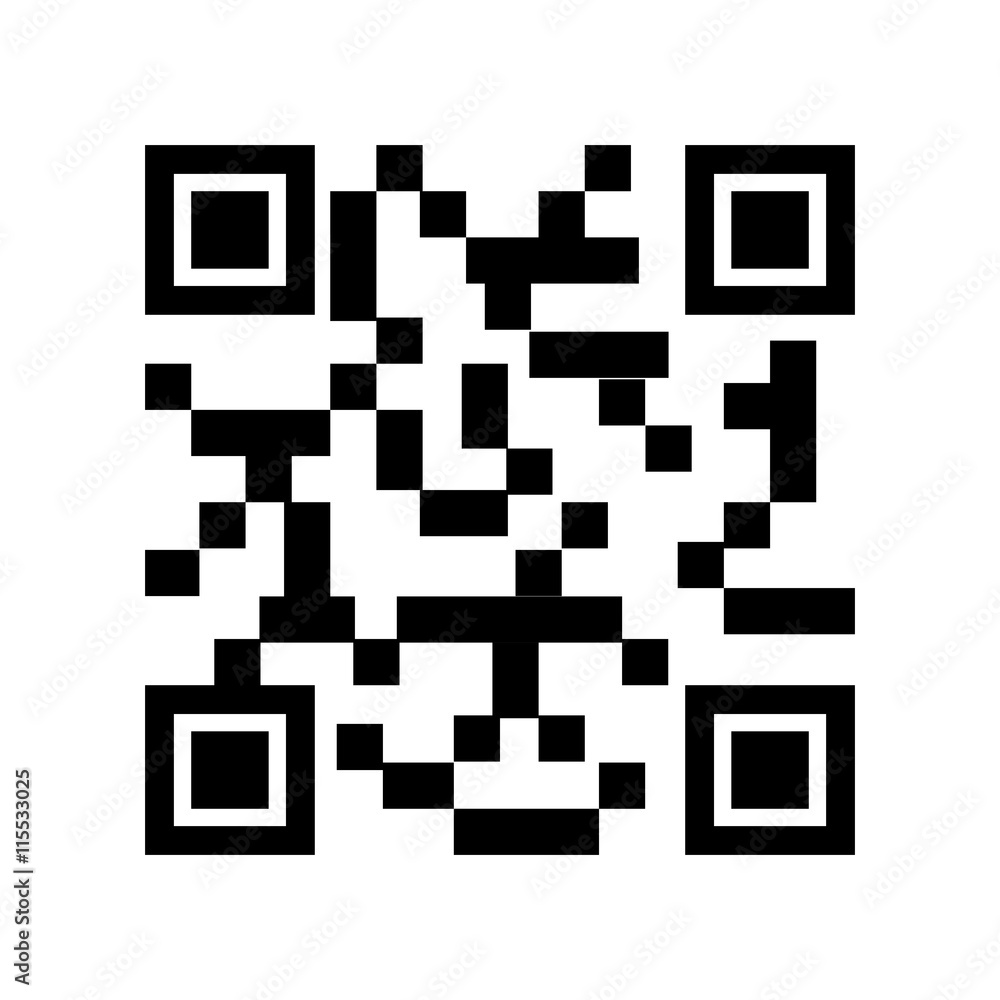 Qucik response code isolated flat icon, vector illustration graphic. Qucik response code isolated flat icon, vector illustration graphic.