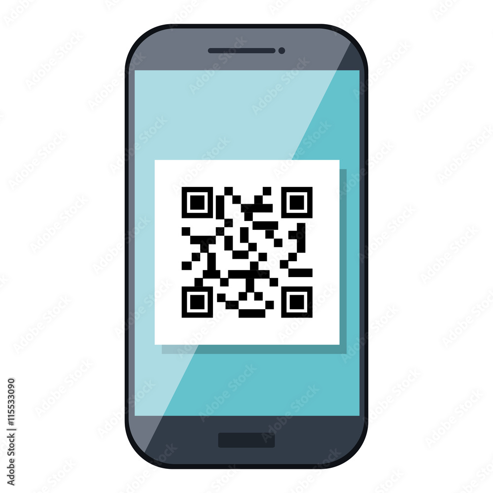 Qucik response code isolated flat icon, vector illustration graphic. Qucik response code isolated flat icon, vector illustration graphic.