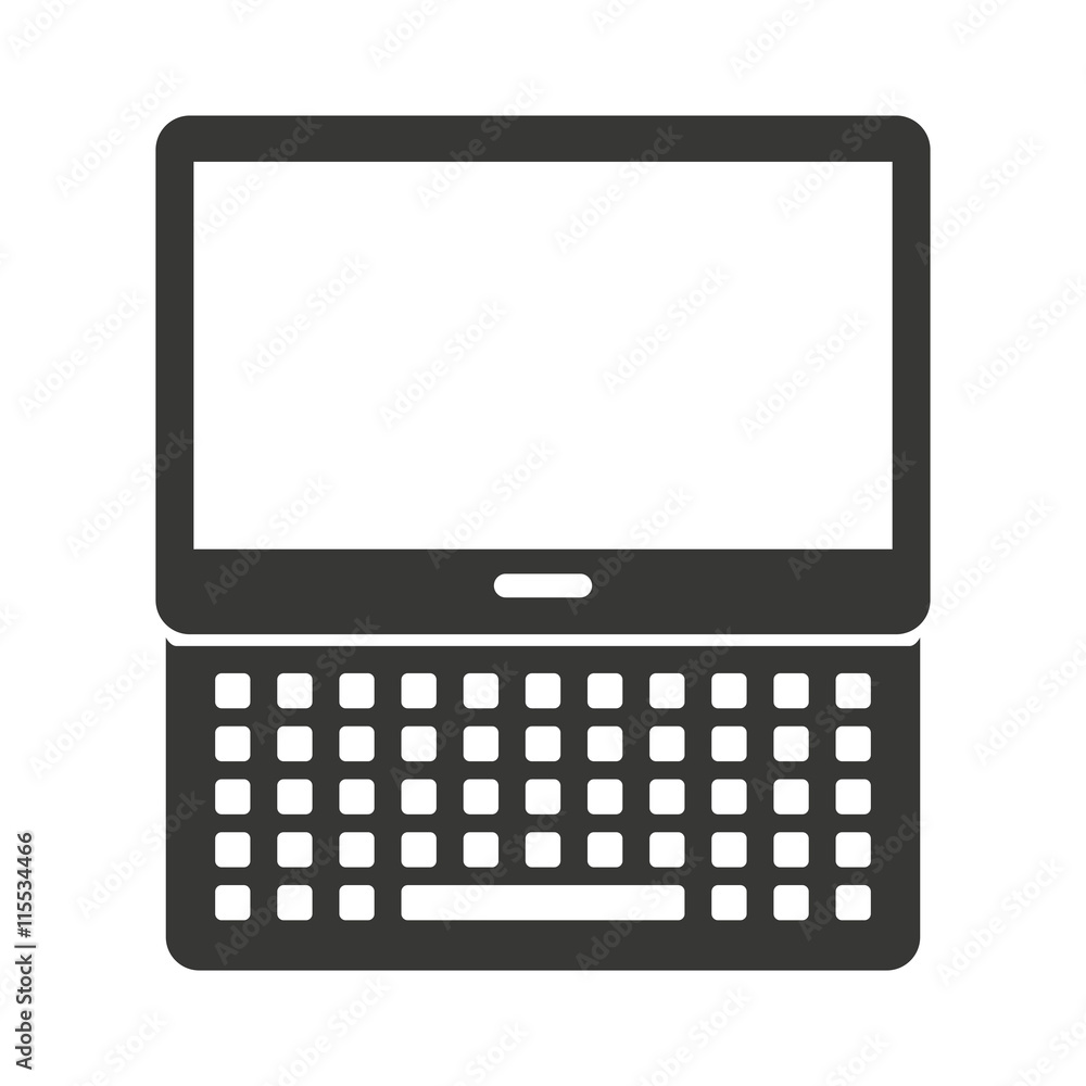 laptop computer isolated icon design laptop computer isolated icon design