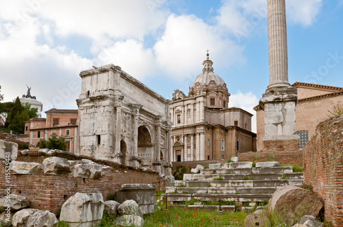 Arch of Septimius Severus, Rome, Italy. © orangeblossom11