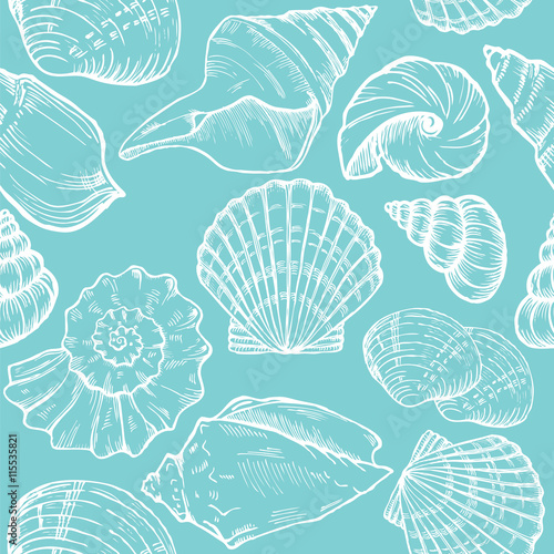 sea shells seamless