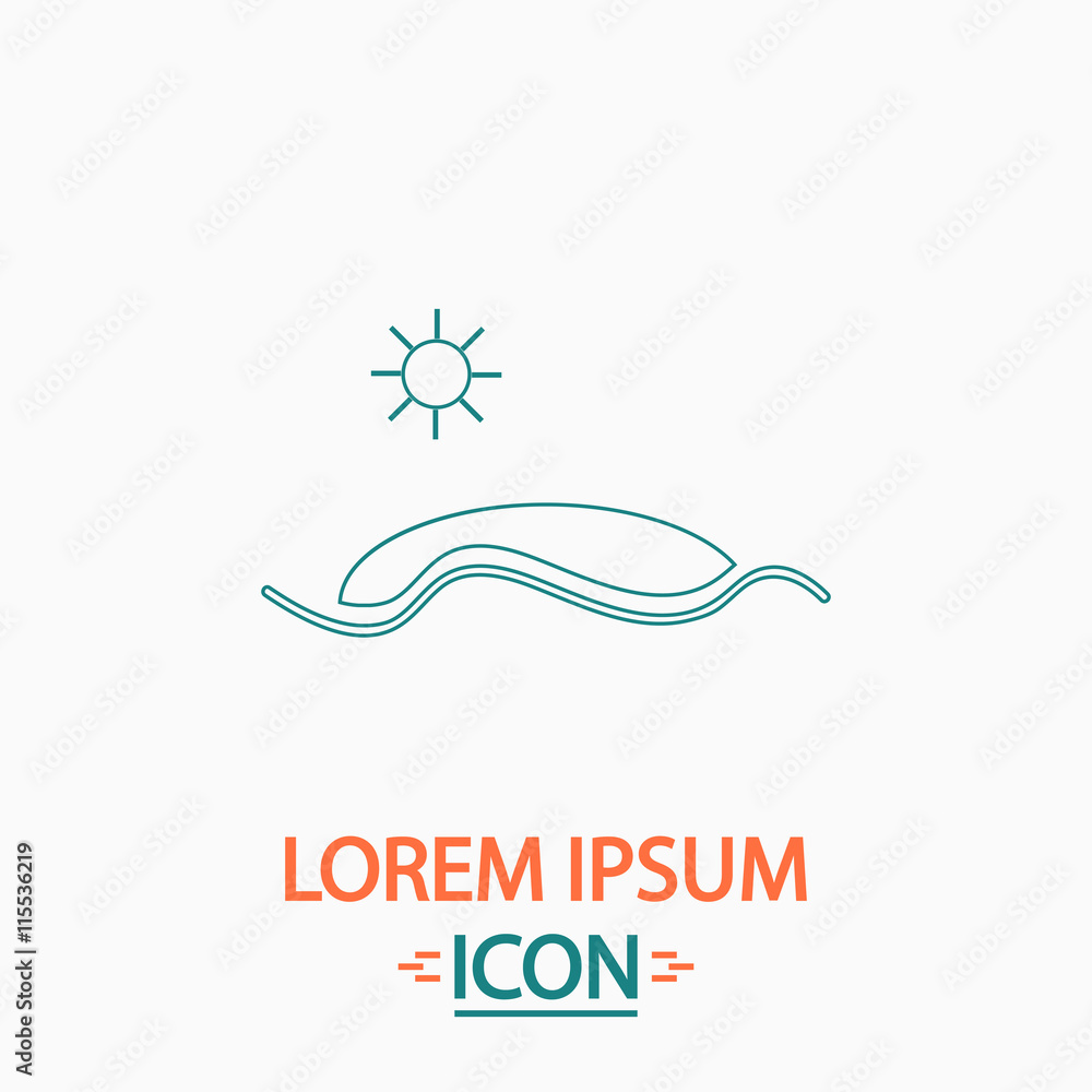 Obraz premium Island computer symbol