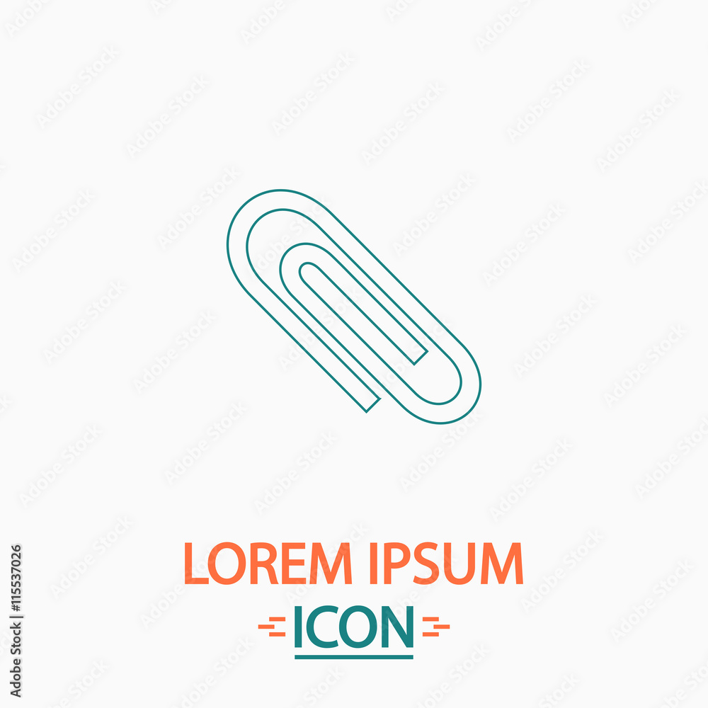 paper clip computer symbol paper clip computer symbol