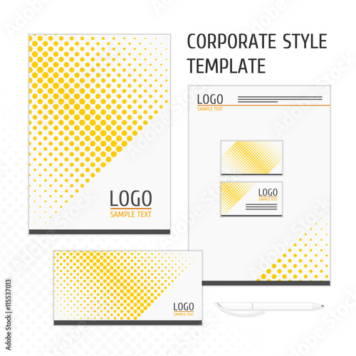 Vector corporate identity template point