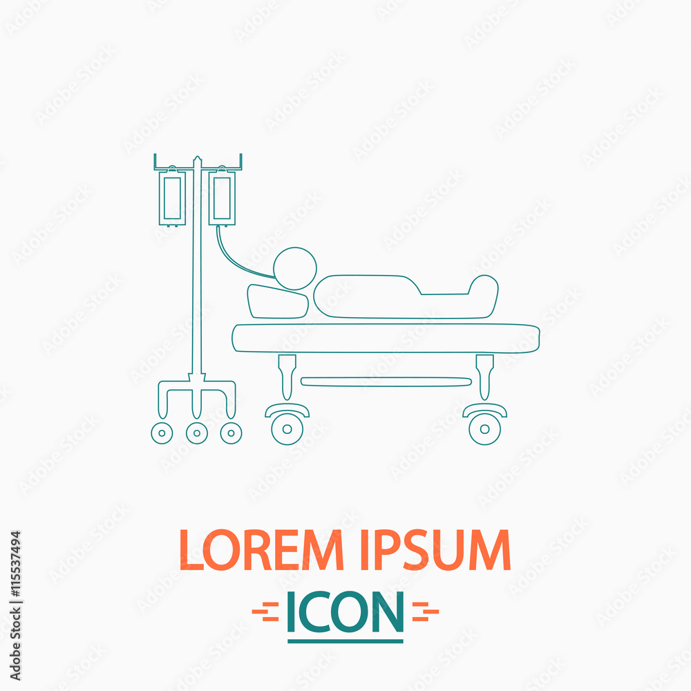 hospitalized computer symbol hospitalized computer symbol