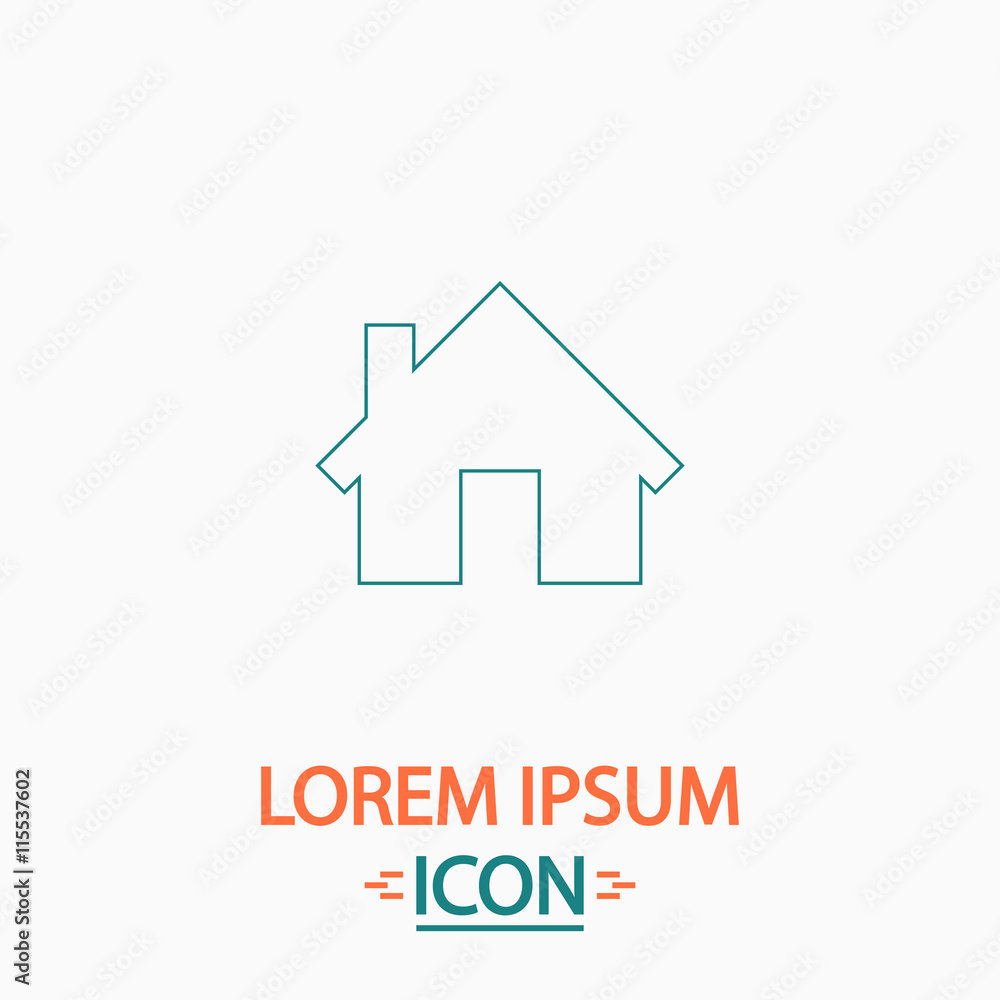 Home computer symbol Home computer symbol