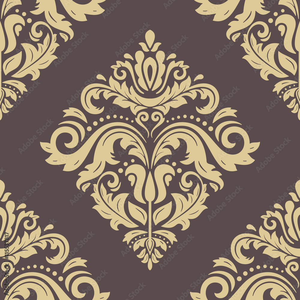 Seamless Wallpaper in the Style of Baroque Seamless Wallpaper in the Style of Baroque