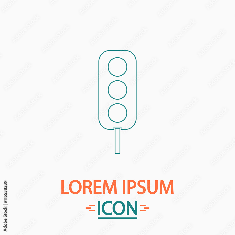 Traffic light computer symbol Traffic light computer symbol