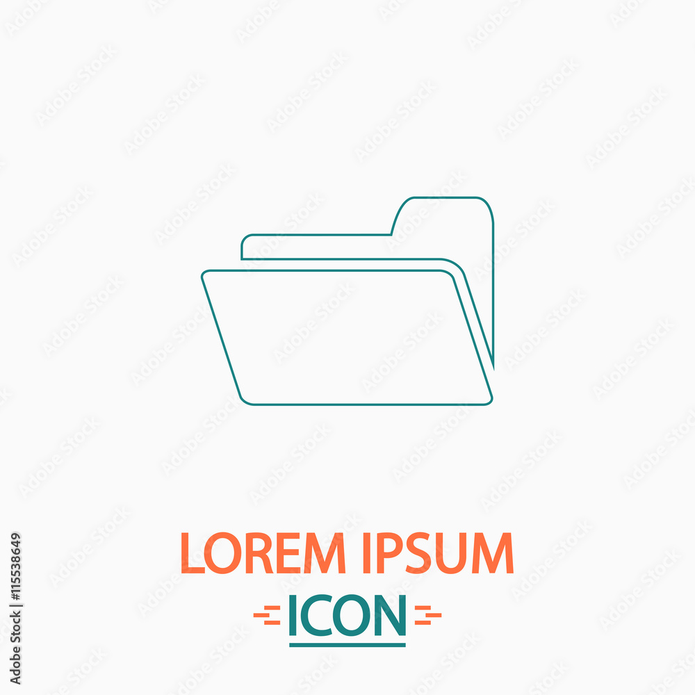 Folder computer symbol Folder computer symbol