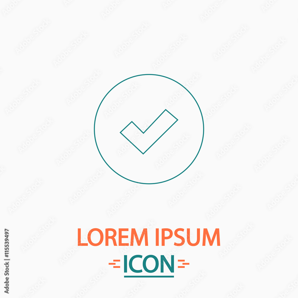 Tick computer symbol Tick computer symbol