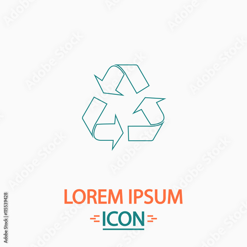 Recycling computer symbol