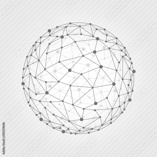 Wireframe mesh ball