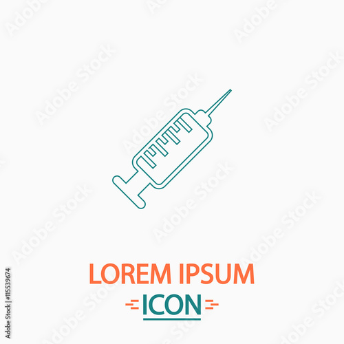 hypodermic computer symbol