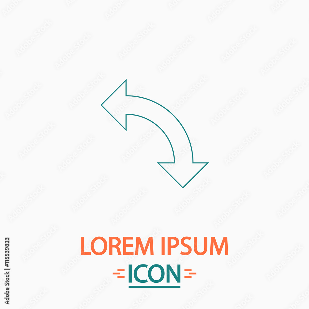 U-Turn computer symbol U-Turn computer symbol