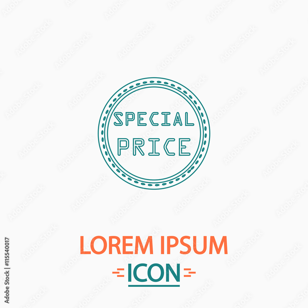 Obraz premium special price computer symbol