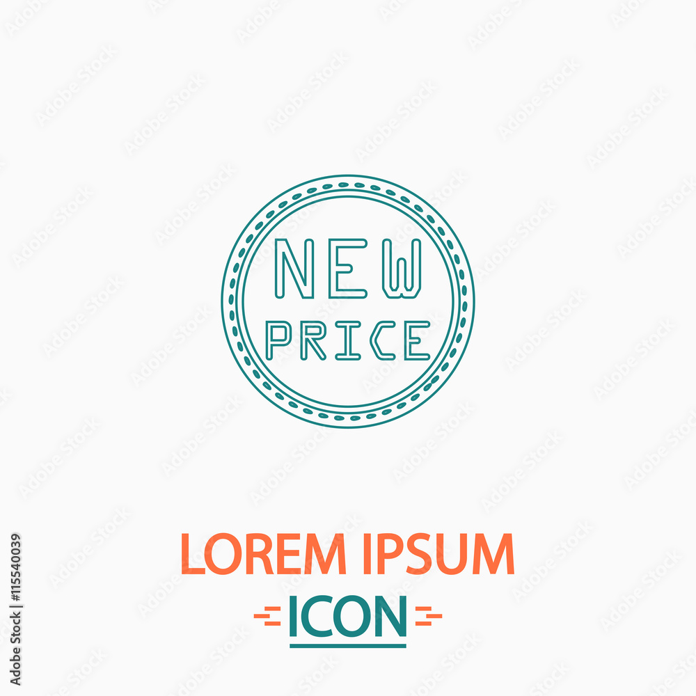 Obraz premium New Price computer symbol