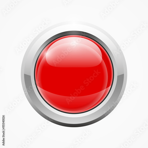 Red brilliant round web button
