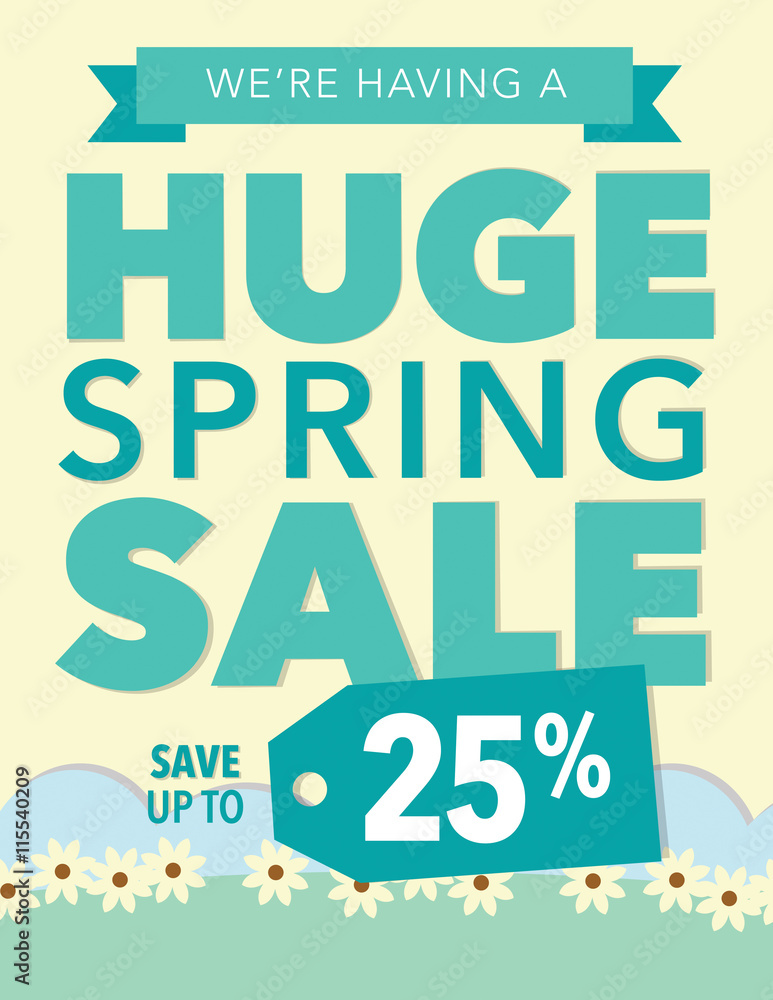 Fototapeta premium Spring sale