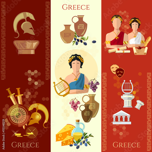 Ancient Greece and Rome banner tradition and culture