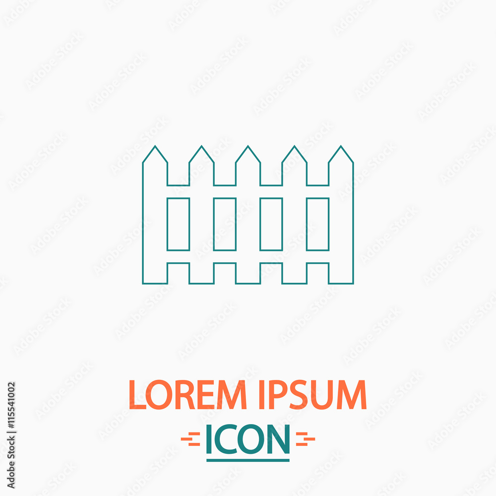 Fence computer symbol Fence computer symbol