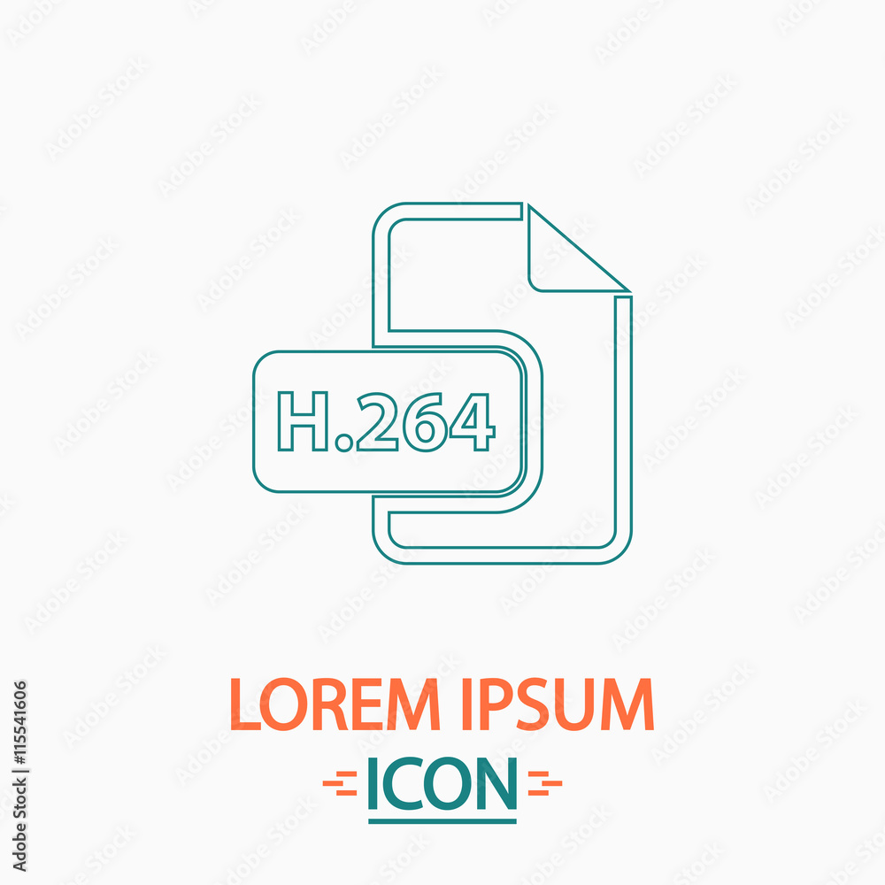 H.264 computer symbol H.264 computer symbol