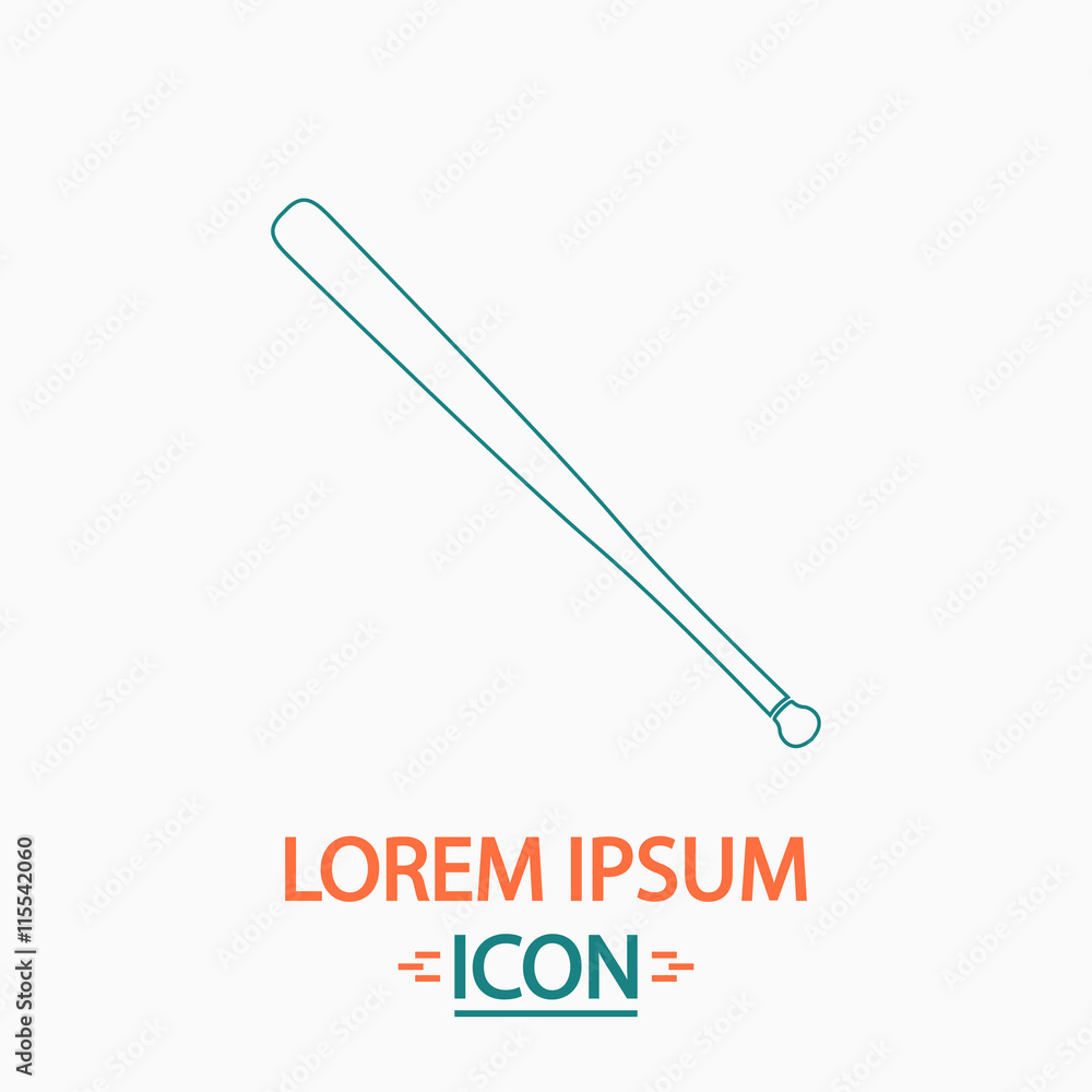 Baseball bat computer symbol Baseball bat computer symbol