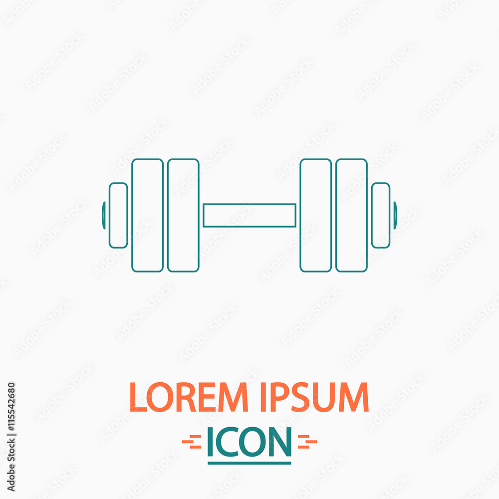Dumbbell computer symbol Dumbbell computer symbol
