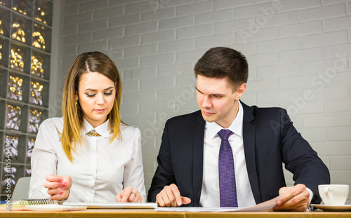 Business people working at the office