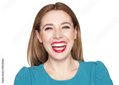 Portrait of beautiful woman smiling