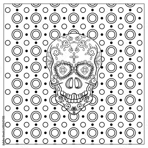 Mexican Day Of The Dead Skull.