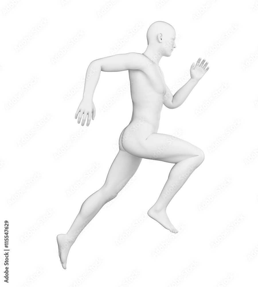 3d rendered illustration of a runner 3d rendered illustration of a runner
