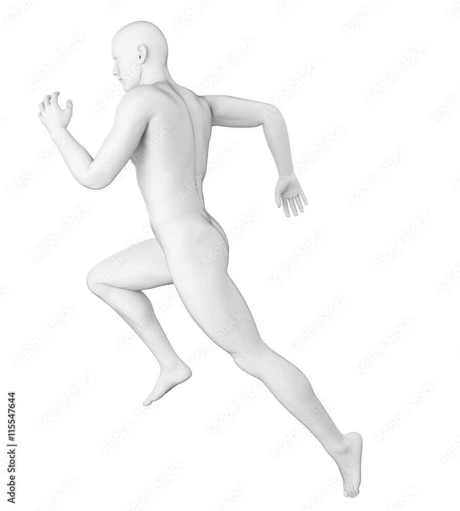 3d rendered illustration of a runner 3d rendered illustration of a runner