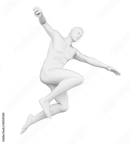 3d rendered illustration of a posing man