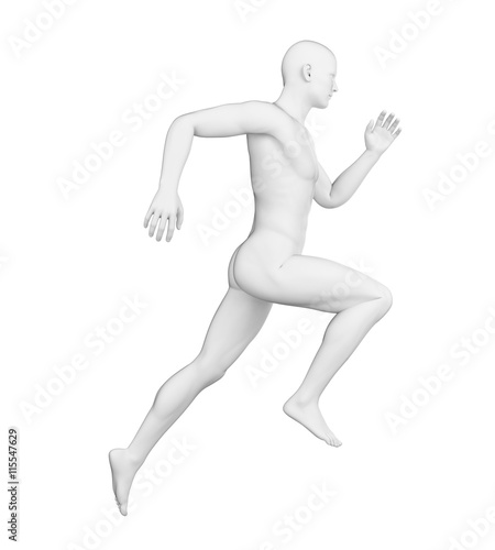 3d rendered illustration of a runner